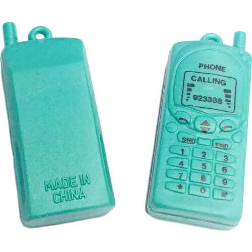 10pc Mobile Bead Charms Fashion Girl Kids Jewelery Chip Necklace Vintage Cup Cake Topper Decoration DIY Home Craft