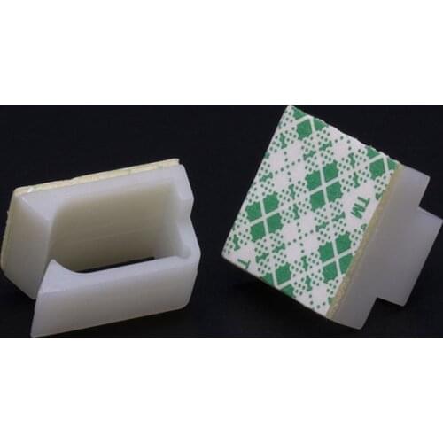 10pcs Nylon Clip FC-1/FC-2 Adhesive Fixed Folder Plastic Cable Wire Clamp Black/White