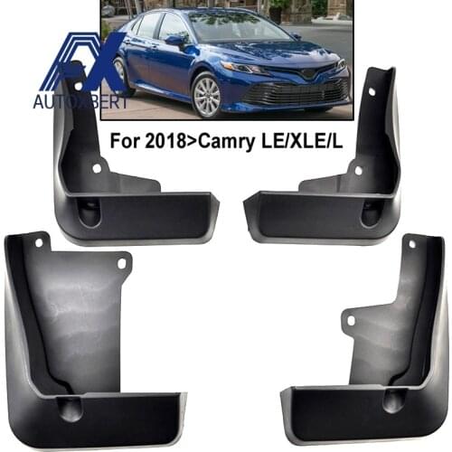 For Toyota Camry 2018 L Le XLE 4Pc Front Rear Mudflaps Mud Guard Mud Flap Car Accessories Car Parts Fender Cars Fender Flares
