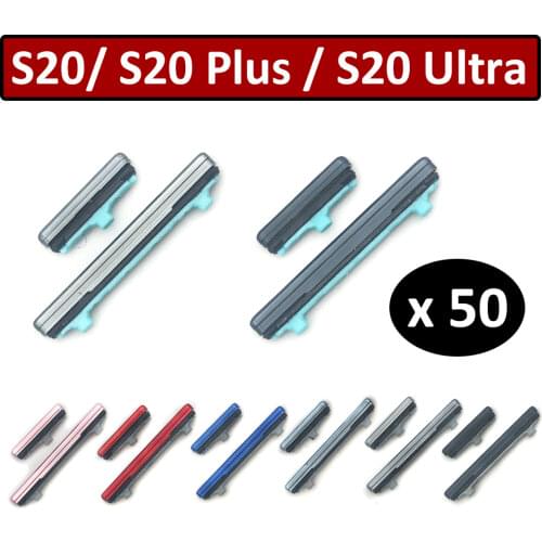 50Pcs/Lot, Volume Power Button Side Key For Samsung Galaxy S20 / S20 Plus / S20 Ultra rnal plastic button