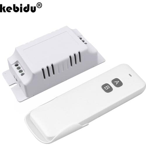 433 MHz Wireless Remote Control Switch 2CH RF Relay Receiver AC 110V 220V and Transmitter for Garage and Gate Control