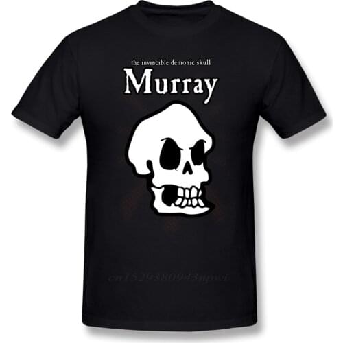 Monkey Island T Shirt Monkey Island Murray The Skull T-Shirt Beach Cotton Tee Shirt Cute Print Male Short Sleeves Tshirt