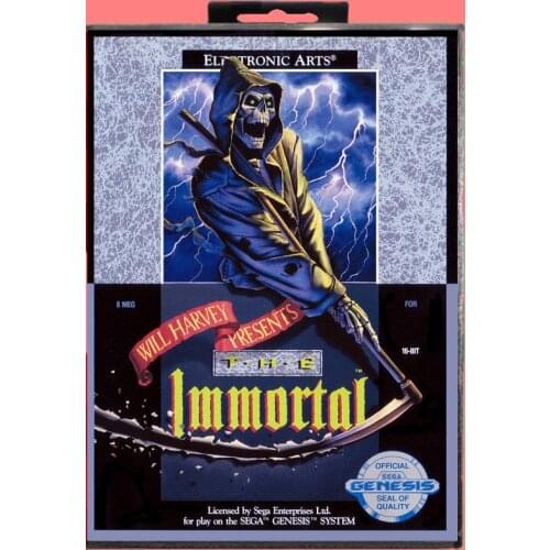 Immortal 16 Bit MD Game card with Retail Box For Sega Genesis & Mega Drive