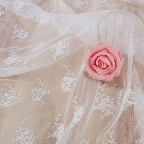 Full of milk silk water-soluble embroidery lace household soft decoration lace fabric wedding dress dress accessories