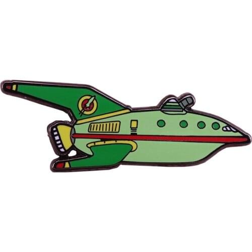 LT580 Anime Planet Express Ship Anime Icons Enamel Pin Brooches on clothes Backpack Collar Hat Badge Lapel Pin Jewelry Gifts