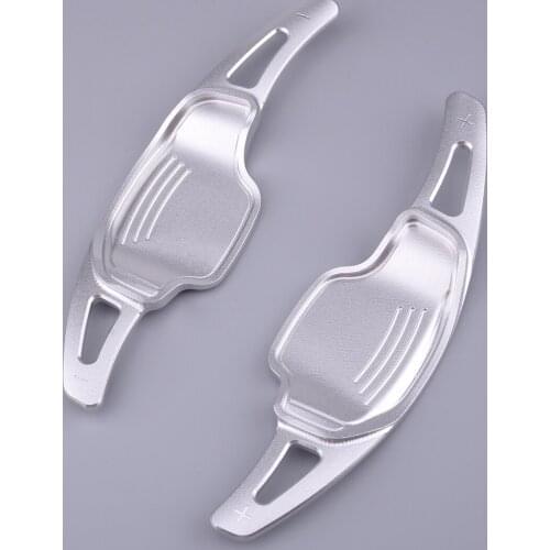 Aluminum Alloy Steering Wheel Shifters Shift Paddle Extension Car Silver Fit for Chevrolet Camaro 2012 2013 2014 2015