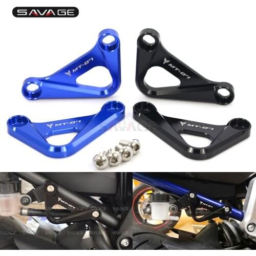 For YAMAHA MT 07 2018 MT07 2020 FZ-07 FZ07 FZ 07 2014 CNC Motorcycle Accessories CNC Rear Foot Pegs Footrest Blanking Plates