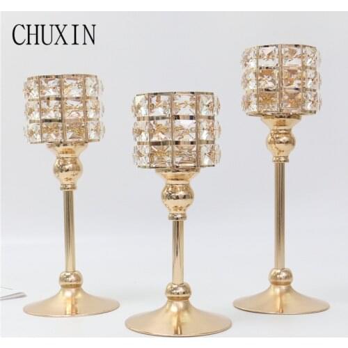 New wedding decoration props wrought iron crystal candlestick home wedding hotel main table artificial flower ball decoration