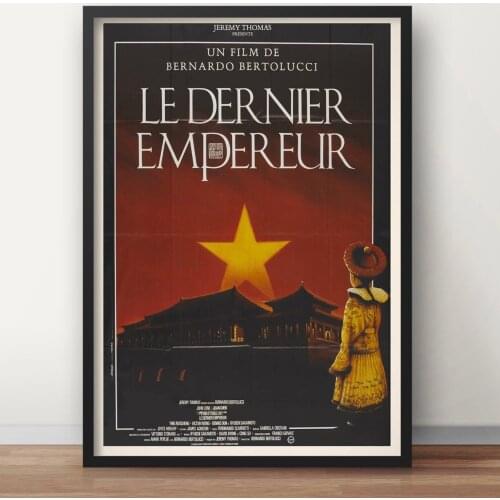 The Last Emperor Bernardo Bertolucci Retro Vintage Film Movie Decorative Poster Wall Canvas Sticker Home Decor