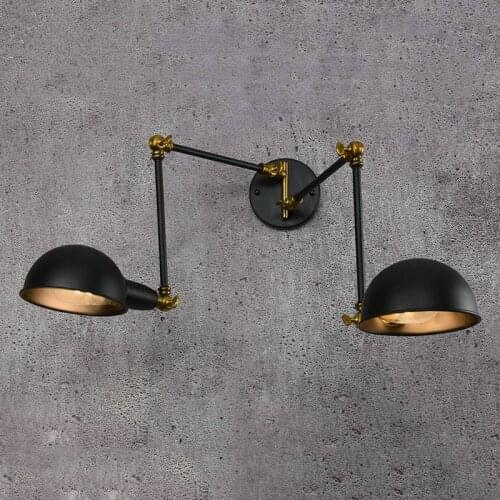 RH loft wall lamp mechanical arm france Jielde wall lamp reminisced retractable double vintage,folding rod