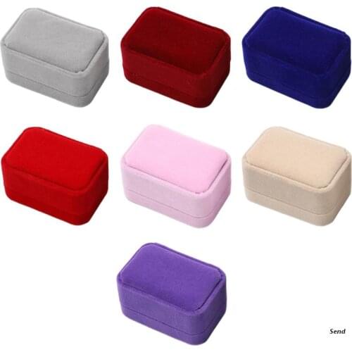 Luxury Velvet Ring Gift Box Suitable for Proposal Wedding Engagement Birthday