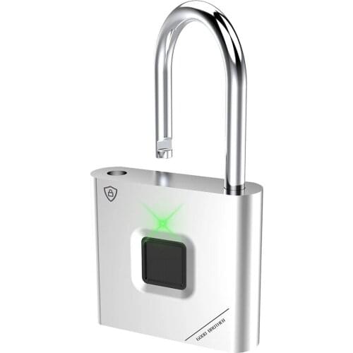 Smart Fingerprint Padlock Dustproof And Waterproof USB Charging 90g Longstandby Fingerprint Unlock