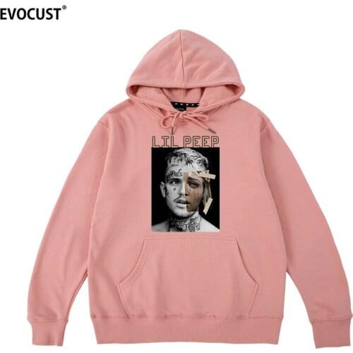 Lil peep Music Graphic Singer Harajuku men Hoodies Sweatshirts women unisex Combed Cotton