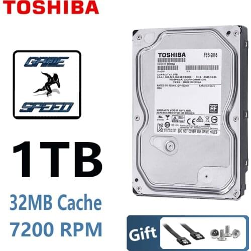 TOSHIBA 1TB Hard Drive disk 1T 1000GB Internal HDD HD 7200RPM 32M SATA3 3.5" for Desktop Computer PC