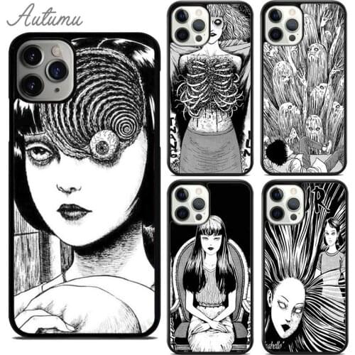 Japanese horror comic Phone Case for iPhone 11 12 Pro Max mini X XR XS SE 2020 5 6 7 8 Plus Samsung Galaxy S8 S9 S10 Cover shell