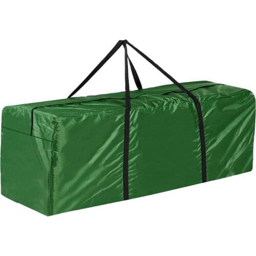 Green Large Waterproof Furniture Cushion Storage Bag Outdoor Garden Zipper Dustproof Protective Cover Christmas Tree Storage Bag