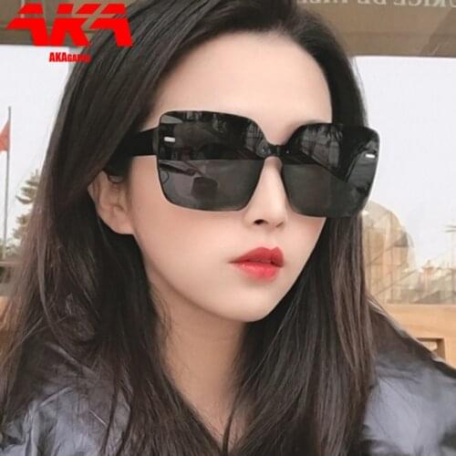 AKAgafas Oversized Sunglasses Women 2021 Brand Designer Glasses Women Vintage Personality Eyeglasses Women Mirror Oculos De Sol