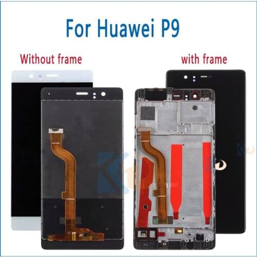 5.2''Test LCD For Huawei P9 LCD EVA-L09 L19 L29 LCD Display + Touch Screen Digitizer Assembly Replacement with frame 5
