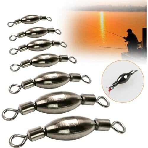 10 pieces / set of rolling solid copper pendant settler fishing accessories gourd shape weight accessories fishing gear fishing