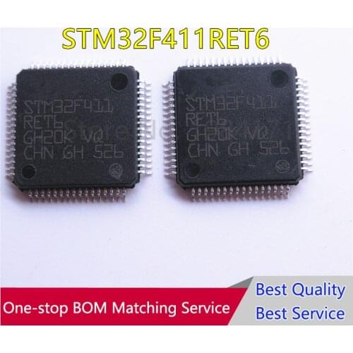 10pcs STM32F411RET6 STM32F411RE STM32F411 QFP64 New
