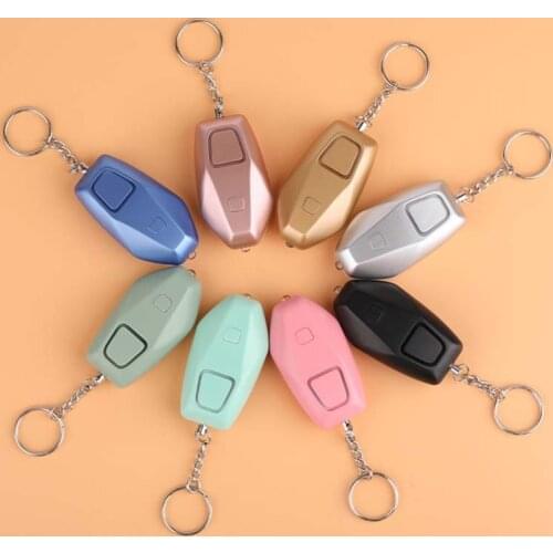 130dB USB Rechargeable Self Defense Alarm Keychain for Girl Elderly Personal Safety Scream Loud Emergency Security Protect Alert