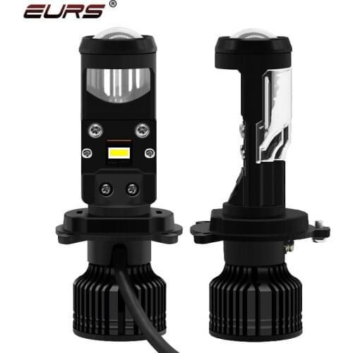 1x 4800Lm H4 LED Moto Led Motorcycle Headlight Bulbs CSP Projector Lens Hi Lo Lamp Scooter Accessories Fog Lights 12V 6500K