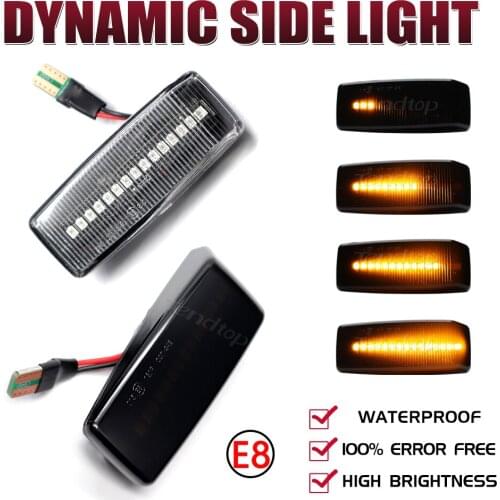 Dynamic Blinkers LED Turn Signal Side Light Repeater Indicator Car Lamp For Benz C E S SL CLASS W201 190 W202 W124 W140 R129