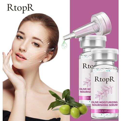 2PCS Olive Anti-wrinkle Hyaluronic Acid Anti-aging Moisturizing Face Serum Whitening Face Care Firming Face Skin Care Essence