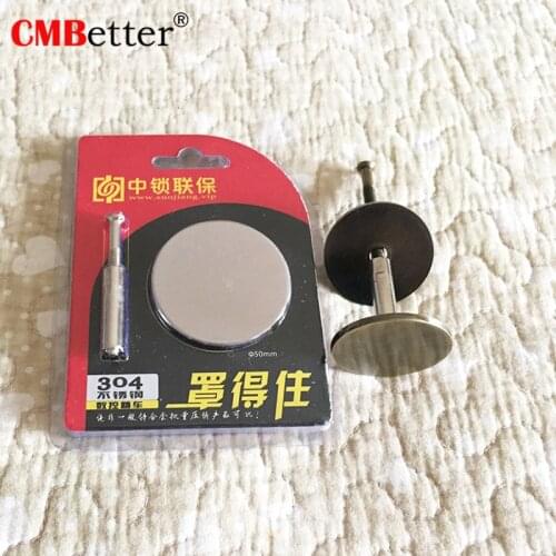 304 Stainless Steel Door Hole Cover Plate Filler Entry Door Security By Covering Unused Hardware Holes Gold Silver Red Bronze