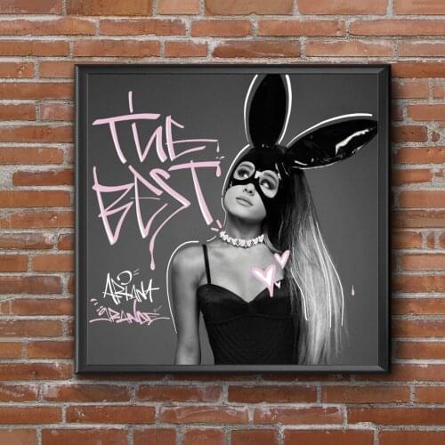 Ariana Grande - The Best Music Album Cover Poster Music Singer Star Canvas Poster Wall Painting Home Decoration ( No Frame )