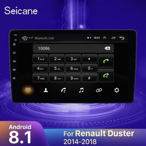 Seicane Android 9.1 2DIN Car Head Unit Radio Audio GPS Multimedia Player For 2014 2015 2016-2018 Renault Duster support OBD2