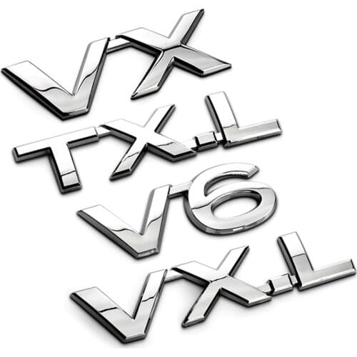 Automobile Accessories For Toyota Prado VX V6 TXL VXL Logo Displacement Sticker Emblem Car Fender Side Badge Rear Tail Decal