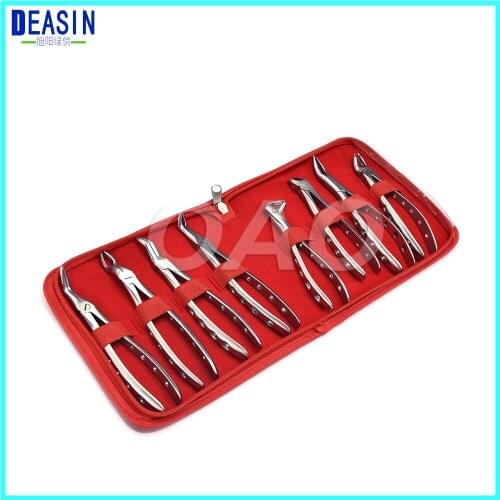 Free shipping dental pliers 8pcs/set Dentagra dental forceps Kit adult tooth forceps