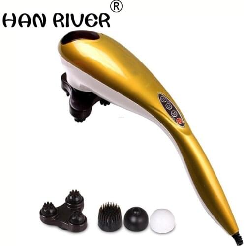 Dolphin massage stick electric cervical vertebra massage device neck massage hammer full-body multifunctional