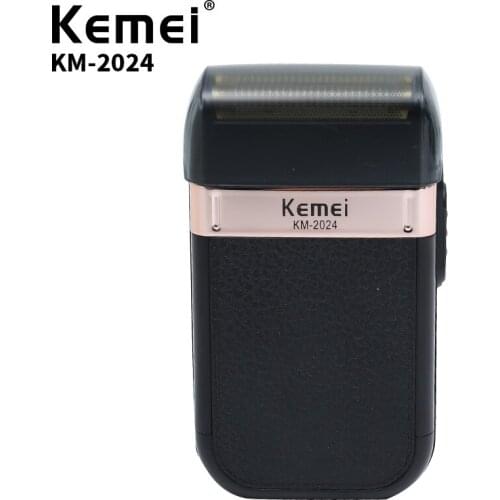 Kemei USB Cordless Electric Shaver Mens Duplex Double Net Gold Silver Knife Mesh Portable Travel Mens Commodity KM-2024