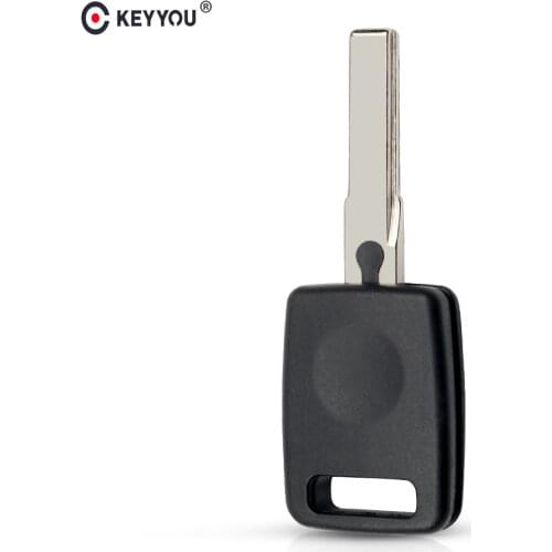 KEYYOU 10pcs Original Transponder Car Key Shell Case Cover Replacement Blank for Audi A4 A4L A6 A6L A3 Q3