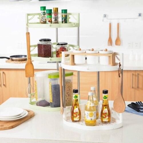 Kitchen Organizer Dishes Rice Spoon Holder Kitchen Space Saving Storage Rack Shelf Spice Organizer Multi Layer Shelves Tools