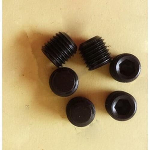 M4x0.5 M5x0.5 M6x0.5/0.75 Flat Point Grub Screw Hex Socket Set Screws 25/50PCS