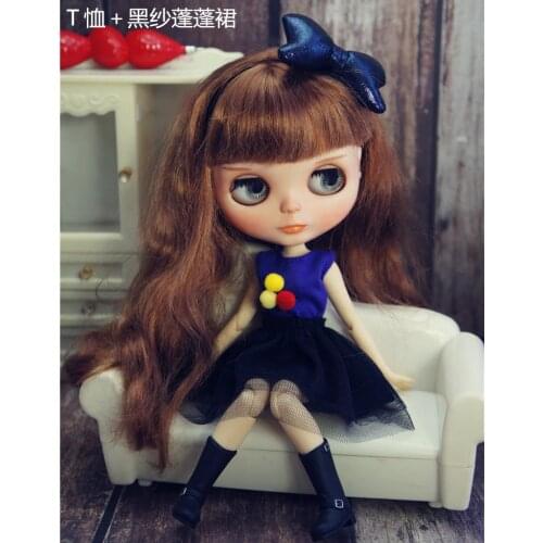 HOT Fashion Cute Outfit Tops Vest Trousers Skirt Blyth Clothes Dress For Dolls