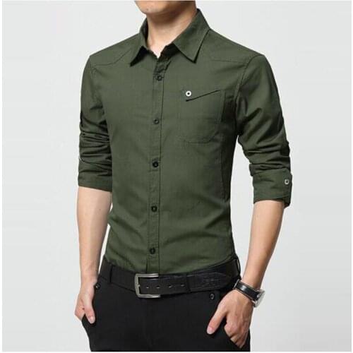 Mens business shirt, casual wear mens clothing, shirt Plus size M--4XL