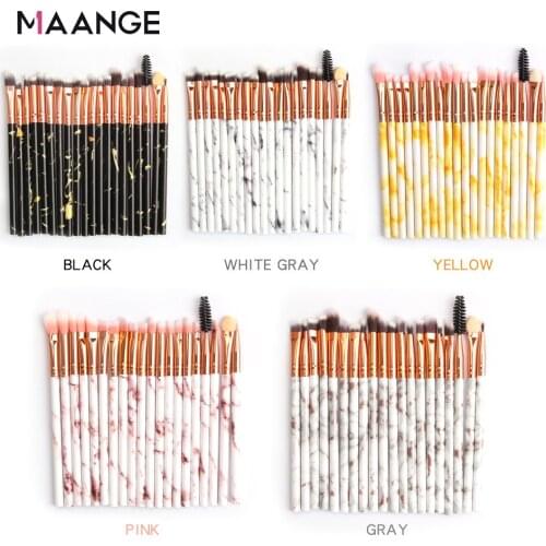 Makeup brushes set pro 10/20Pcs Multifunctional Brush Marbling EyeShadow Blending Eyeliner Eyelash Eyebrow Brush For Makeup Tool