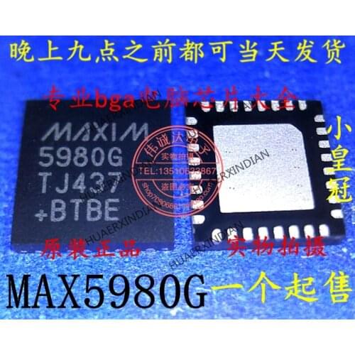 1Pieces new Original MAX5980GTJ+T MAX5980G 5980G QFN32 1 In stock real picture