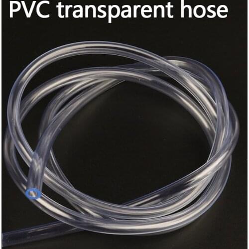 PVC Transparent Hose PVC Pipe Garden Hose Water Tube Pipe for Water Pump, Durable Soft Transparent Garden Water Hose 1 Pcs