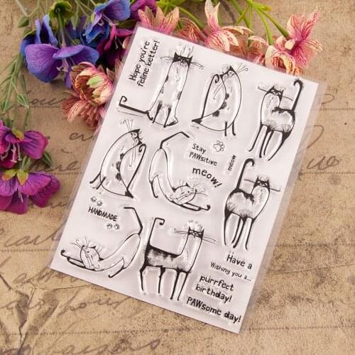 Transparent Stamp Cute Animals New 2020 Clear Stamps Rubber Silicone Seal for DIY Scrapbooking Card Making Album Decor Crafts