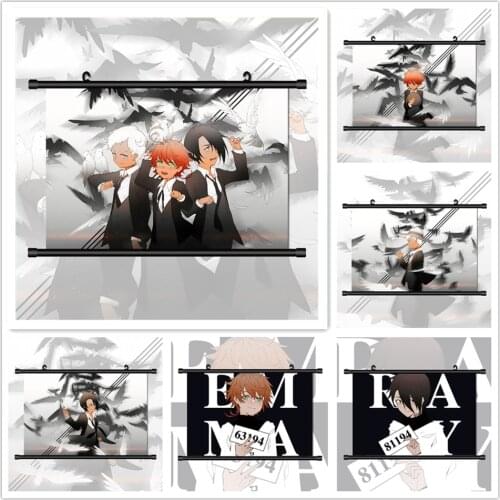 WTQ The Promised Neverland Anime Manga HD Retro Poster Canvas Painting Anime Posters Wall Decor Wall Art Picture Home Decor