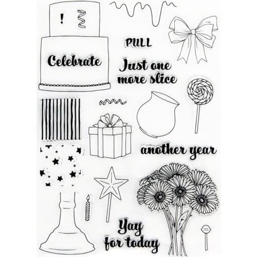 15x21cm Romantic Transparent Seal Clear Stamps Silicone Seal TPR Halloween Christmas Roller Stamps DIY Scrapbook Album Card