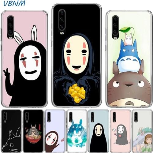 Anime Totoro Ghibli Spirited Silicone Case For Huawei P40 P30 P20 Mate 40 30 20 10 P10 Pro+ lite P Smart 2020 Z Plus + 2019 2018