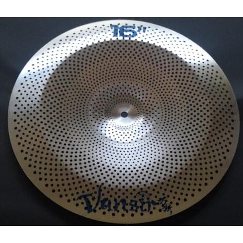Vansir Cymbal Low Volume Cymbals 16 china Silver/Blue/Gold/Rainbow/Red/Black silent mute cymbal for practice