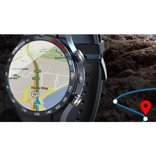 LOKMAT APPLLP 4 Smart Watch 4G 128G GPS with Phone Wifi Dual Camera Full Round Touch Heart Rate Smartwatches Men for Android IOS