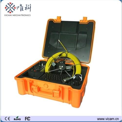 Vicam Self-leveling Waterproof 20mPipe Inspection Drain cctv Camera Endoscopic Sewer video camera V8-1288KC